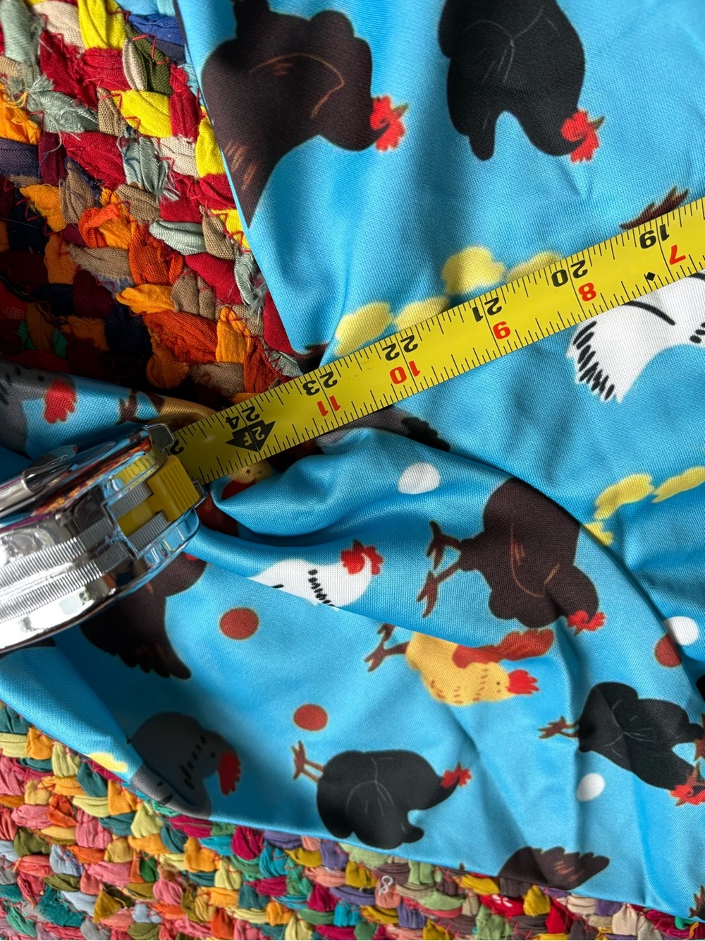 CHICKEN/ ROOSTER PRINTED HOODIE SWEATSHIRT - Picture 6 of 8